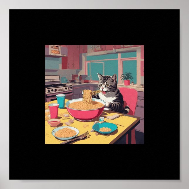 Katzenfutterposter Poster (Vorne)