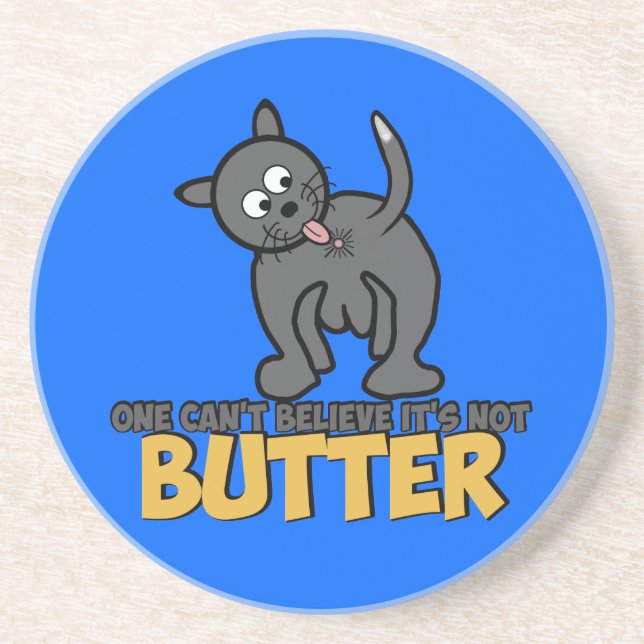 Katzengammlerlecken Sandstein Untersetzer (Vorne)