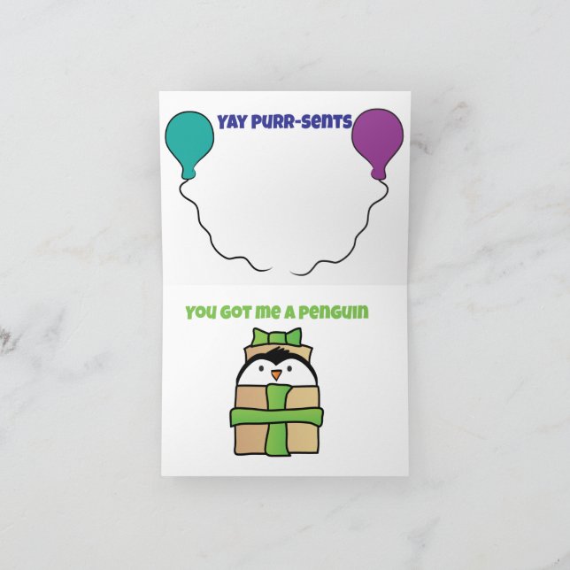 Katzengeburt Karte (Innenseite)