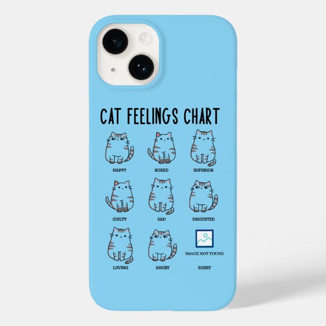 Katzengefühlsdiagramm Case-Mate iPhone Hülle (Rückseite)