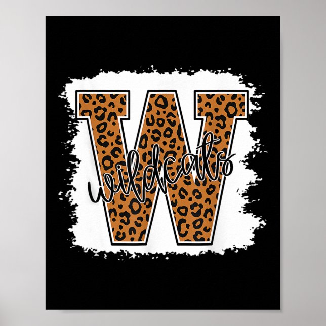 Katzengeist Leopard zurück zur Schule Mädchen Poster (Vorne)