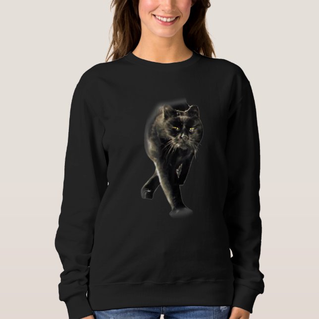 Katzengelbe Augen Katzen 3 Sweatshirt (Vorderseite)