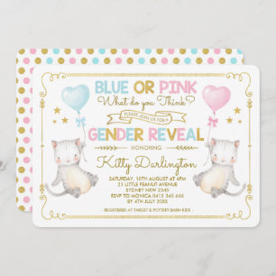 Katzengeschlecht Reveal Kitten Baby Shower Boy ode Einladung