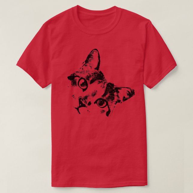 Katzengesicht 1 T-Shirt (Design vorne)