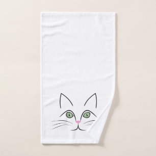 Katzengesicht Handtuch