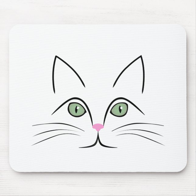 Katzengesicht Mousepad (Vorne)