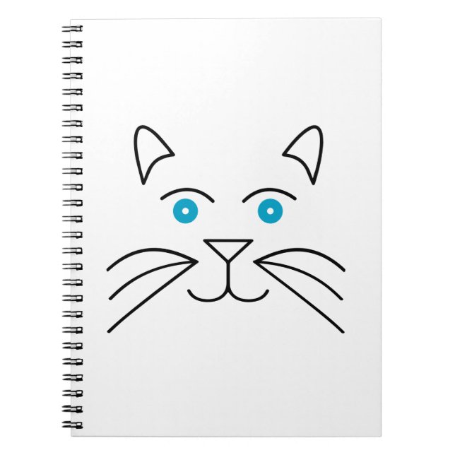 Katzengesicht Notizblock (Vorderseite)