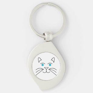 Katzengesicht Schlüsselanhänger