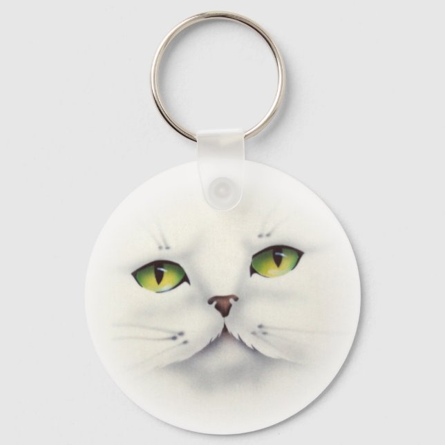 Katzengesicht Schlüsselanhänger (Vorderseite)