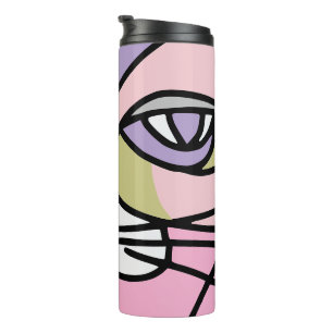 Katzengesicht Thermosbecher