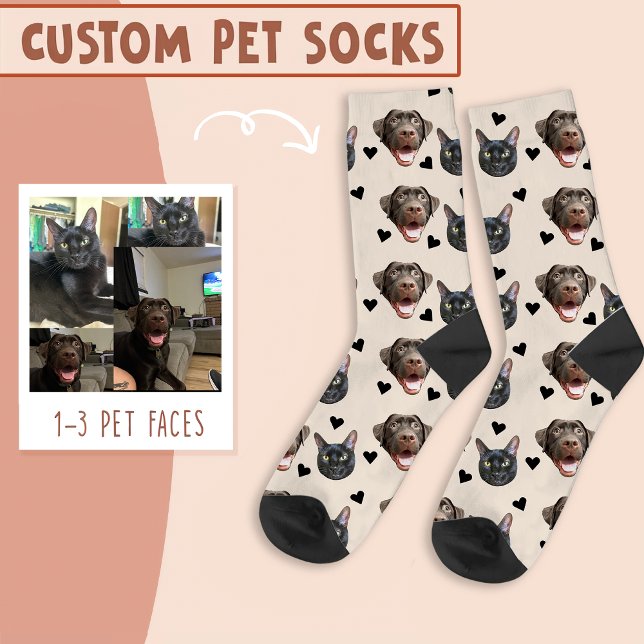 Katzengesicht und Hundegesicht Personalisiert, mit Socken (Von Creator hochgeladen)
