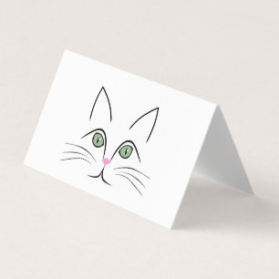 Katzengesicht Visitenkarten