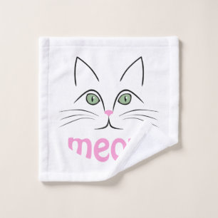 Katzengesicht Waschlappen