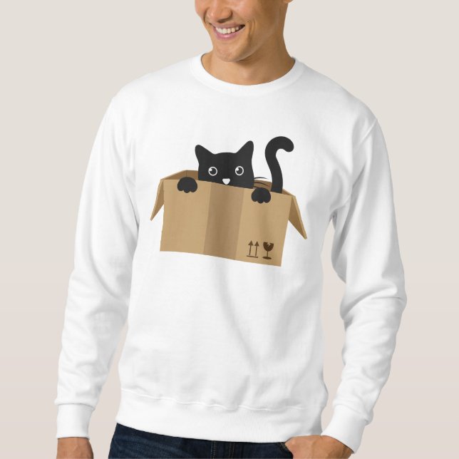 Katzengestaltung im Süße Tier Sweatshirt (Vorderseite)