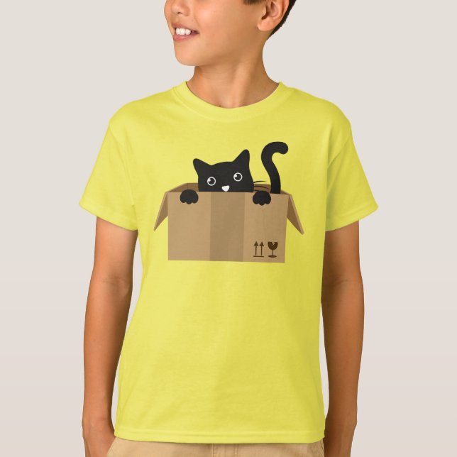 Katzengestaltung im Süße Tier T-Shirt (Vorderseite)