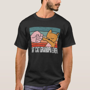 Katzengroßvater Vintag Achtzigerjahre Art Katzenrü T-Shirt