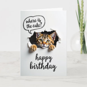 Katzengrüßkarte mit Laune Karte