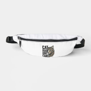 Katzenhaare sind egal Vintage Gravur Katze Shirt D Bauchtasche