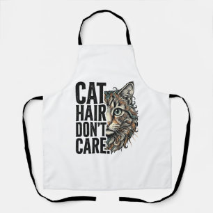 Katzenhaare sind egal Vintage Gravur Katze Shirt D Schürze