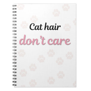Katzenhaare stören nicht Minimal Katzen Notizbuch Notizblock