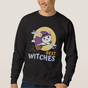 KatzenHalloween-Kinder Hexen mit den besten Hexen Sweatshirt