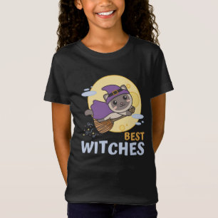 KatzenHalloween-Kinder Hexen mit den besten Hexen T-Shirt