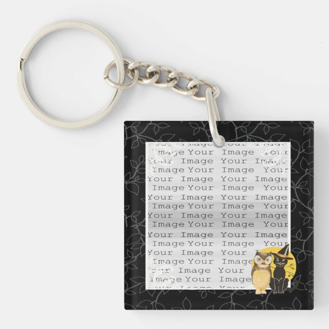 KatzenHalloween-Schlüsselkette Schlüsselanhänger (Vorderseite)