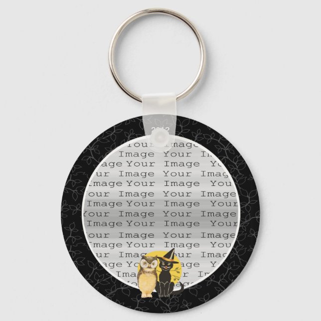 KatzenHalloween-Schlüsselkette Schlüsselanhänger (Vorderseite)