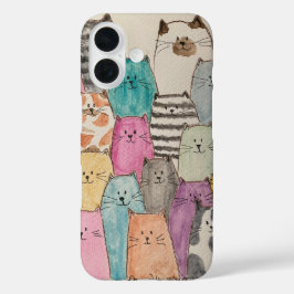 Katzenhaufen iPhone 16 Hülle