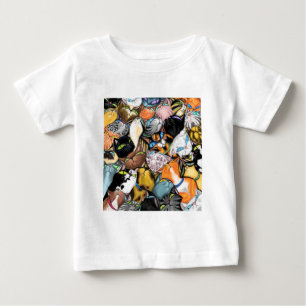Katzenhaus - farbenfrohe Cudling Cats Hug - Gemäld Baby T-shirt