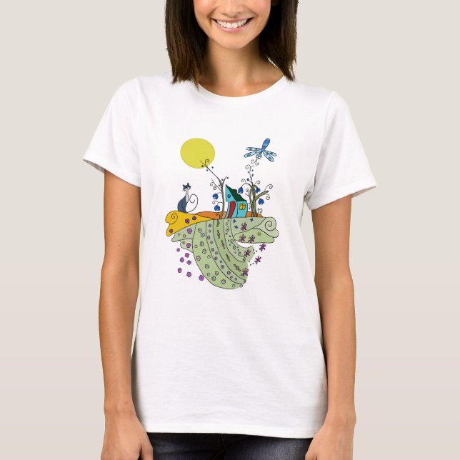 Katzenhaus T-Shirt (Vorderseite)