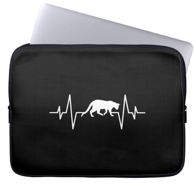 Katzenherz Laptopschutzhülle (Vorderseite)