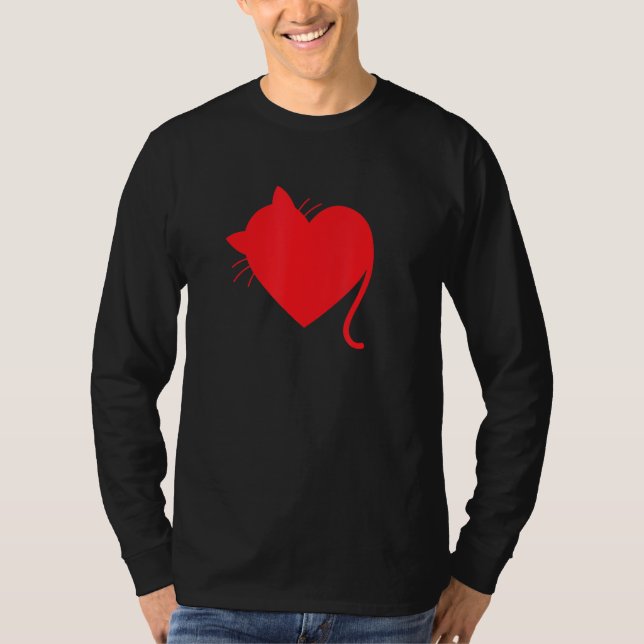 Katzenherz T-Shirt (Vorderseite)