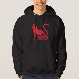 Katzenherzen Valentinstag für Frauen Mädchen Hoodie