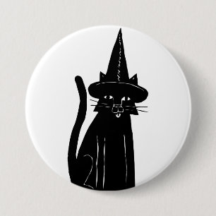 Katzenhexe Button