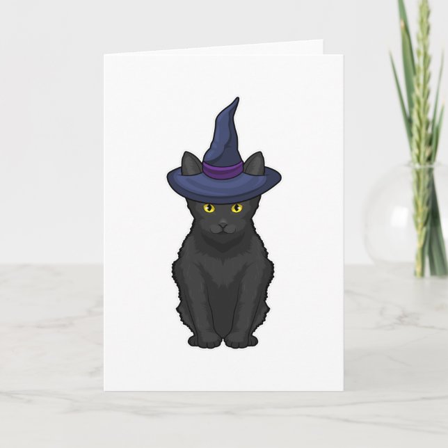 Katzenhexe Karte (Vorderseite)