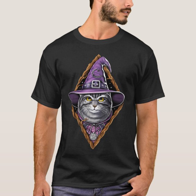 Katzenhexe T-Shirt (Vorderseite)