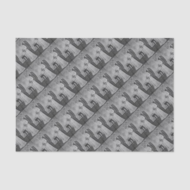 Katzenhochzeit Seidenpapier (Vorderseite)