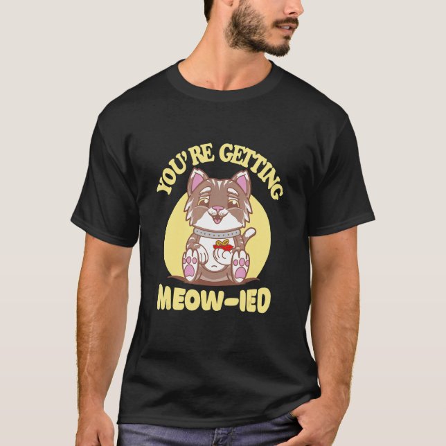 Katzenhochzeit T-Shirt (Vorderseite)
