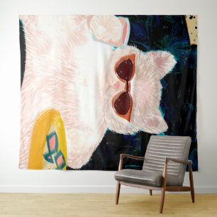 Katzenhöhe   Haustiere Katzen Wandteppich