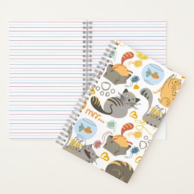 Katzenillustration Notizbuch (Innen)
