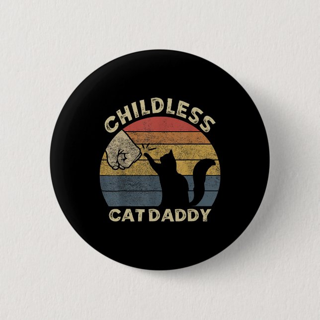Katzenjung Daddy 2024 für Präsident Matching Pa Button (Vorderseite)