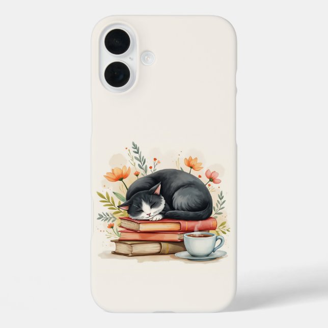 Katzenkaffee lesen Case-Mate iPhone hülle (Rückseite)