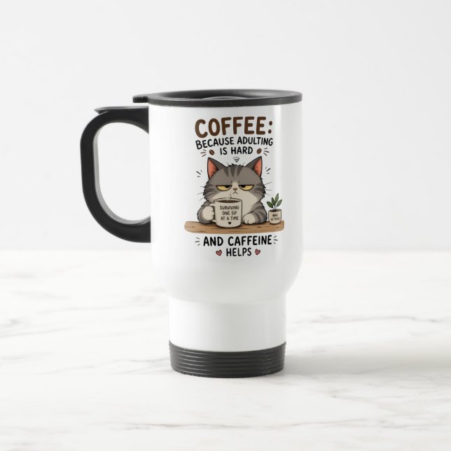Katzenkaffee  reisebecher (Links)