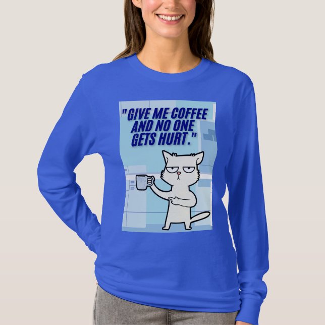 Katzenkaffee T-Shirt (Vorderseite)
