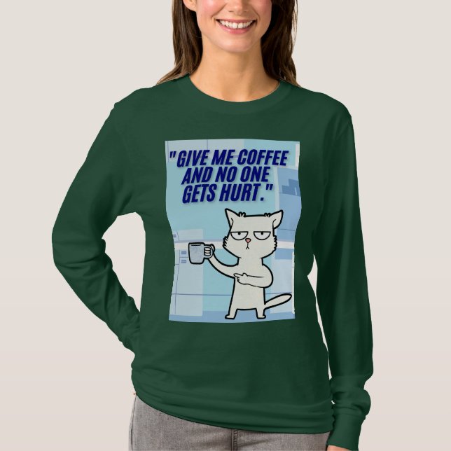 Katzenkaffee T-Shirt (Vorderseite)