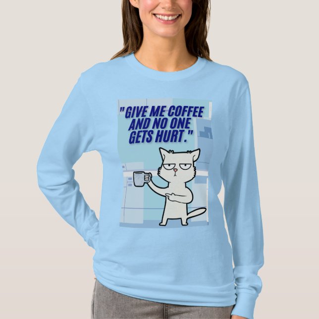 Katzenkaffee T-Shirt (Vorderseite)