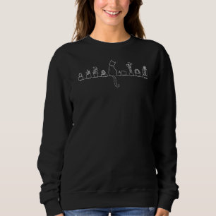 Katzenkaktus Katzenkatze und Pflanze Katzenkratzer Sweatshirt