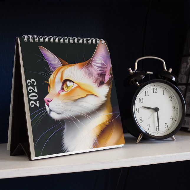 Katzenkalender 2023 - Kosmische Katzen Abstrakt Ar Kalender (Von Creator hochgeladen)