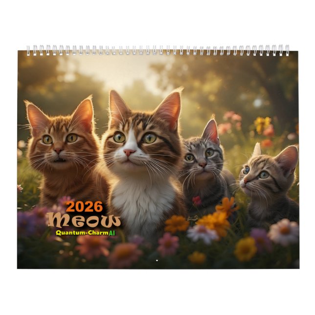 Katzenkalender - Meow Kalender (Titelbild)